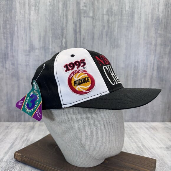 Vintage 90s Houston Rockets Snapback Hat 1995 NBA World Champions Starter NWT - Picture 1 of 9